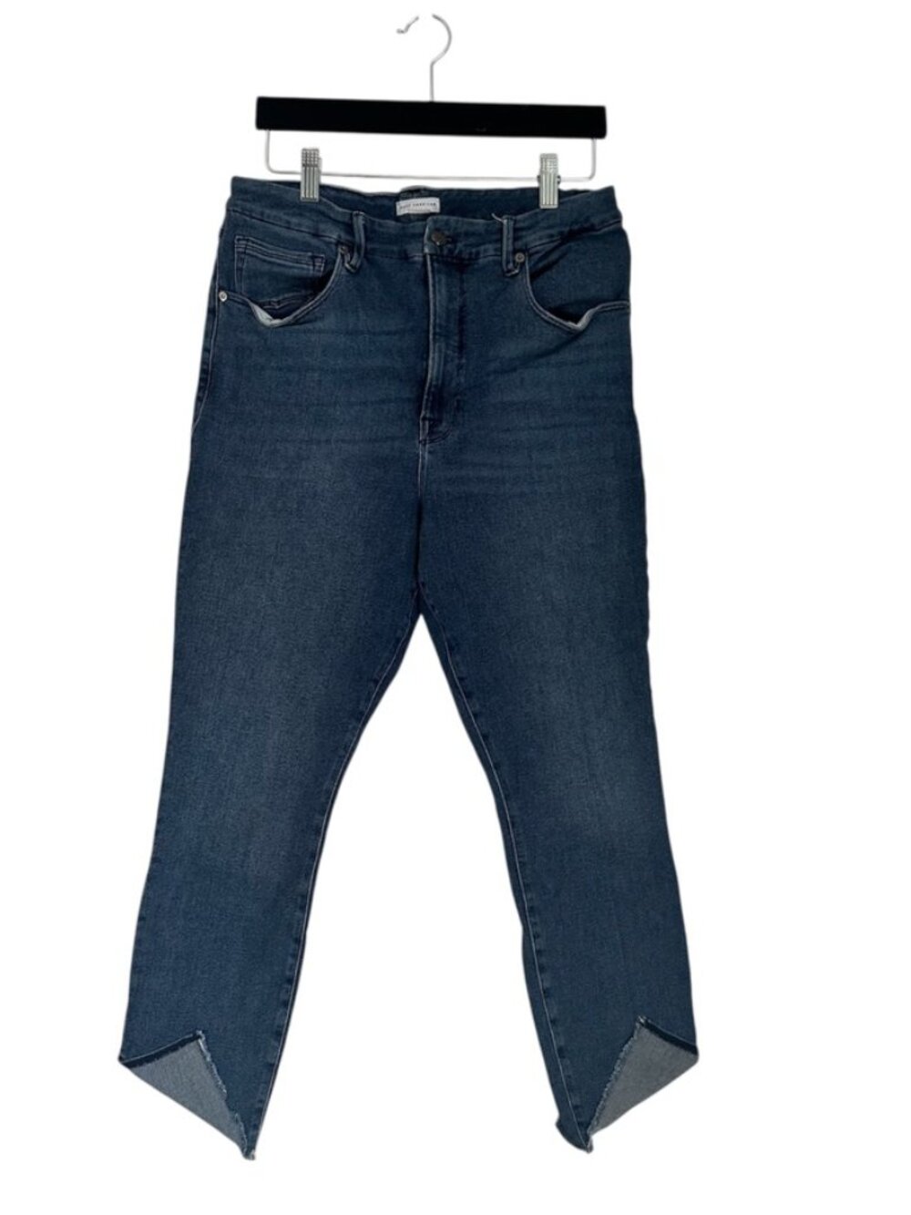 Good American Good Waist Crop High Rise Jeans Size 15